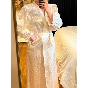 Vintage Carole Hochman Satin Robe M